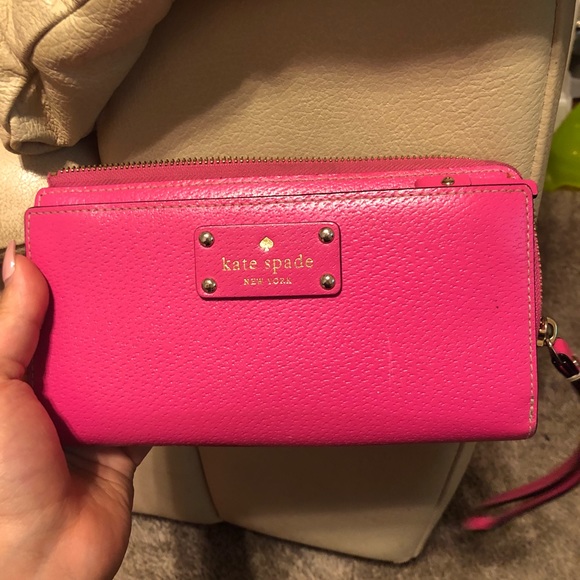 kate spade Handbags - Hot Pink Kate Spade wallet